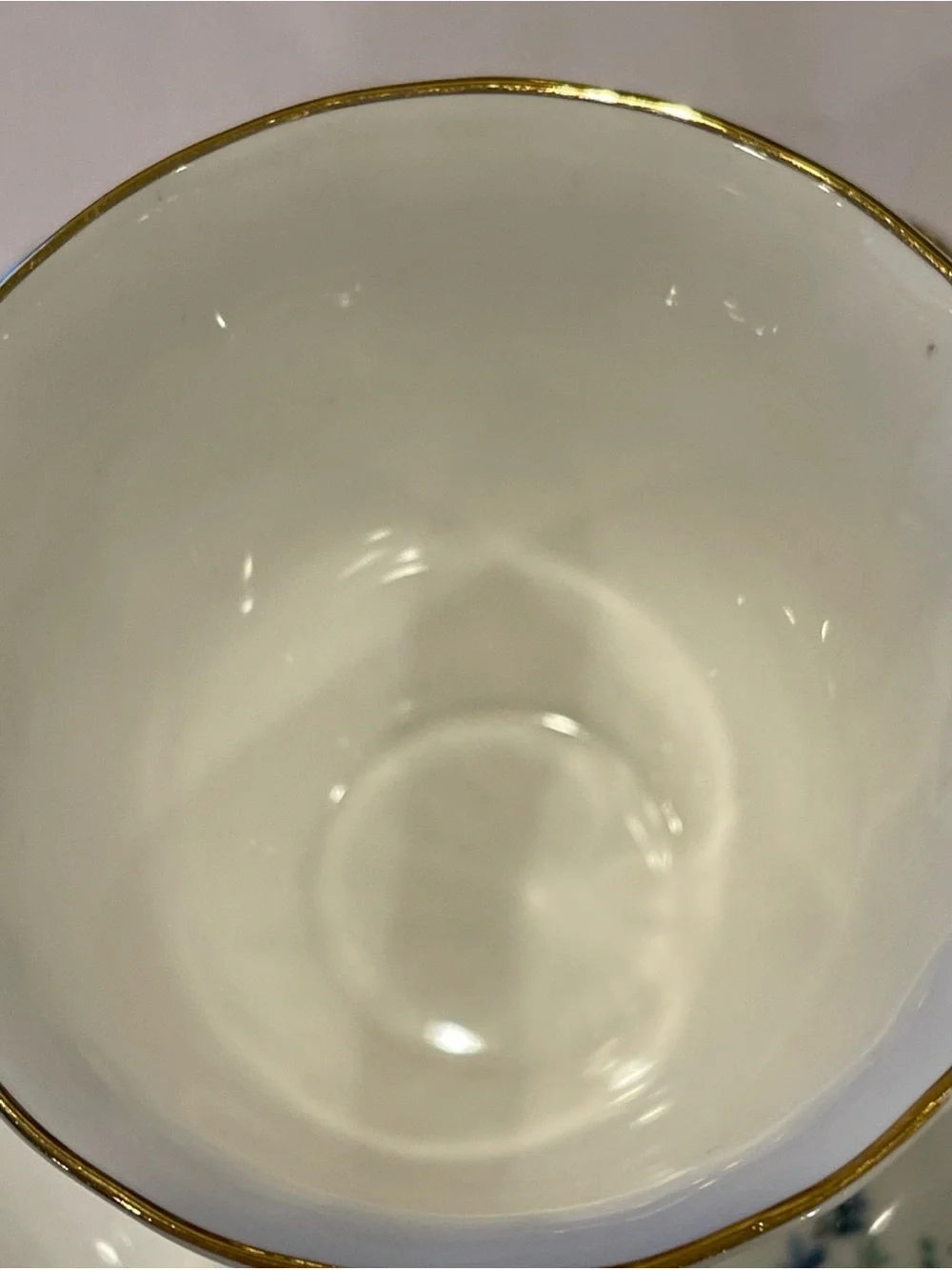 vtg Bluebird  Fine Bone China TEA CUP & SAUCER numbered FOOTED yellow roses